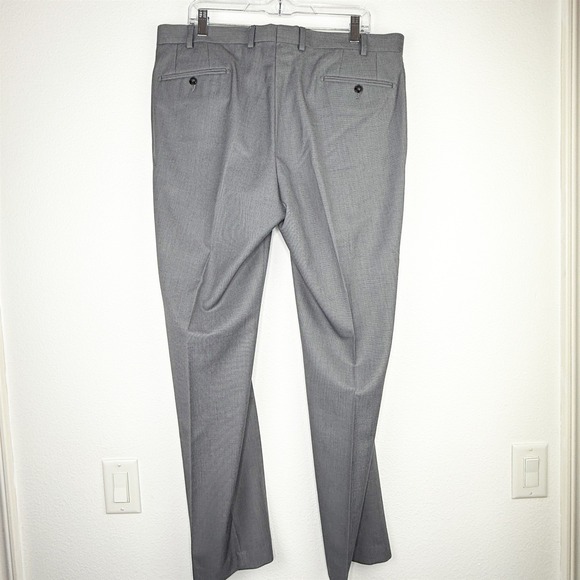 Calvin Klein Mens Grey Dress Pants Flat Front Suit Slacks Size 38W x 32L - Picture 3 of 7